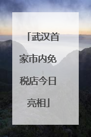 武汉首家市内免税店今日亮相